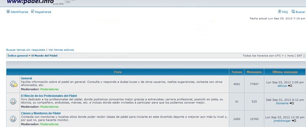 &nbsp; Hoy quiero hablaros de un gran descubrimiento que hice la semana pasada. Se trata del foro de Padel Foropadel.com. En el he encontrado una cantidad increíble de información y noticias sobre el...